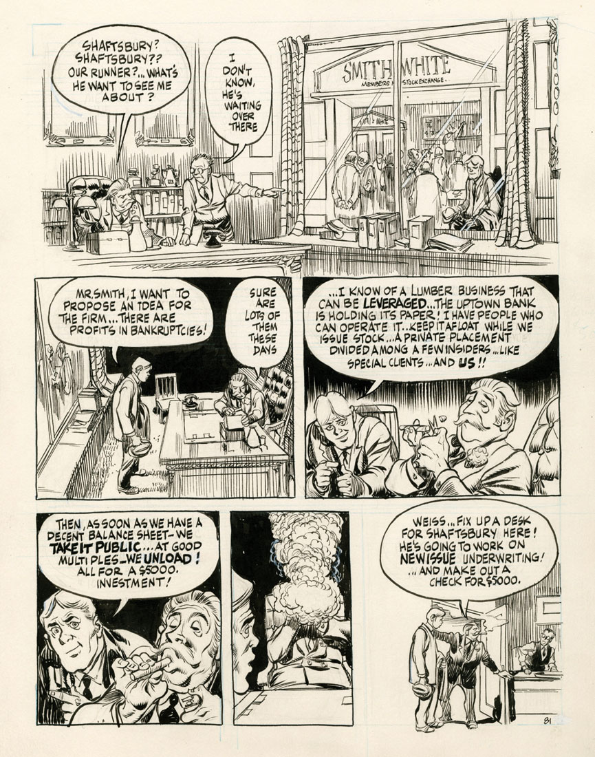 original comic art by Will Eisner from his comic The Spirit and his ...