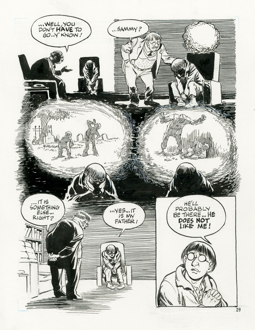 original comic art by Will Eisner from his comic The Spirit and his ...