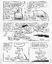 original Pogo comic art by Walt Kelly original handdrawn artwork ...